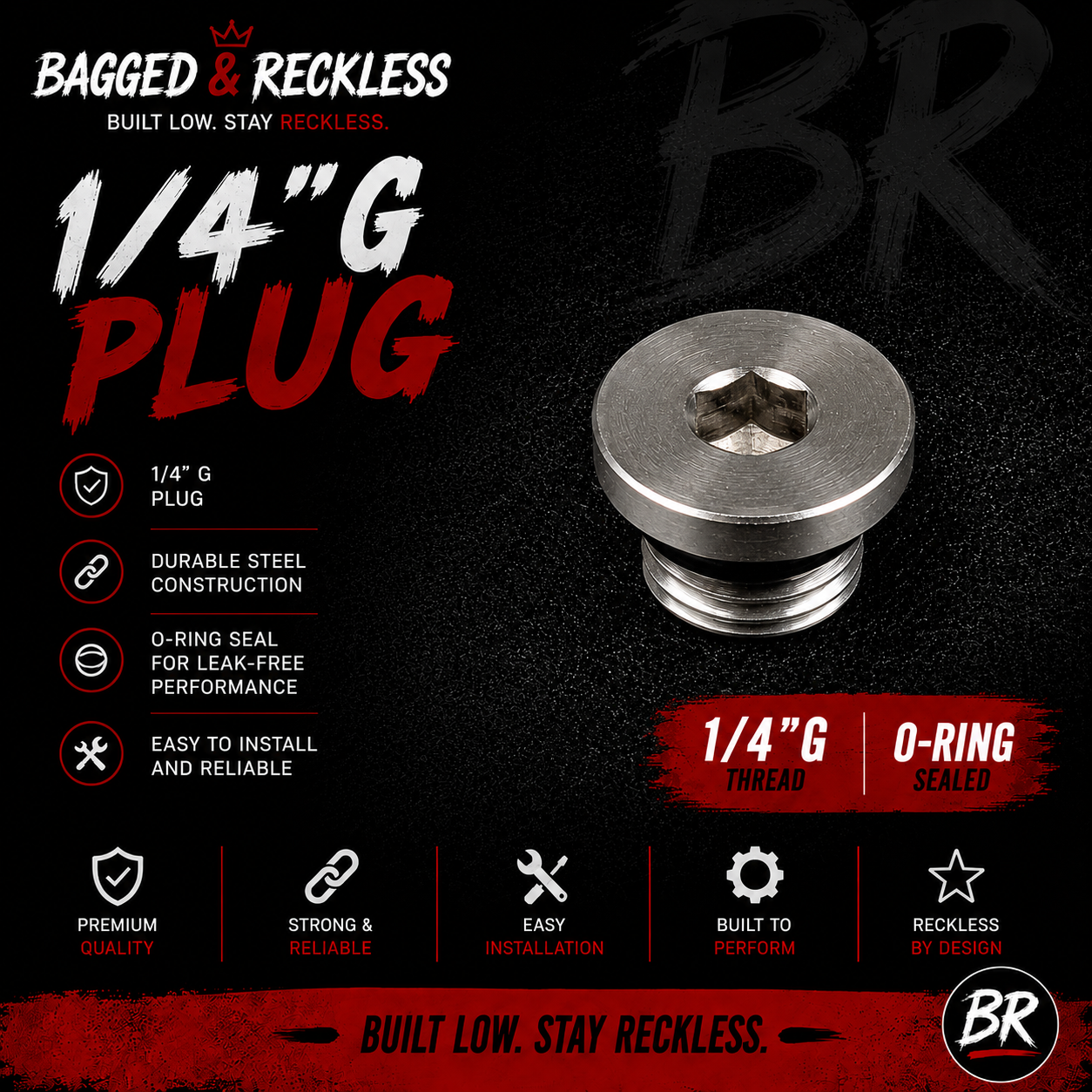 Bagged & Reckless 1/4”G Plug