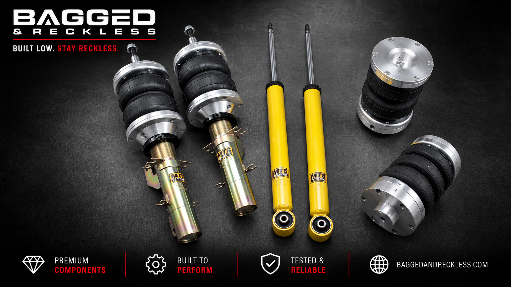 SEAT Toledo MK2 1M 1999–2004 (FWD) Air Struts – Complete Front & Rear Set