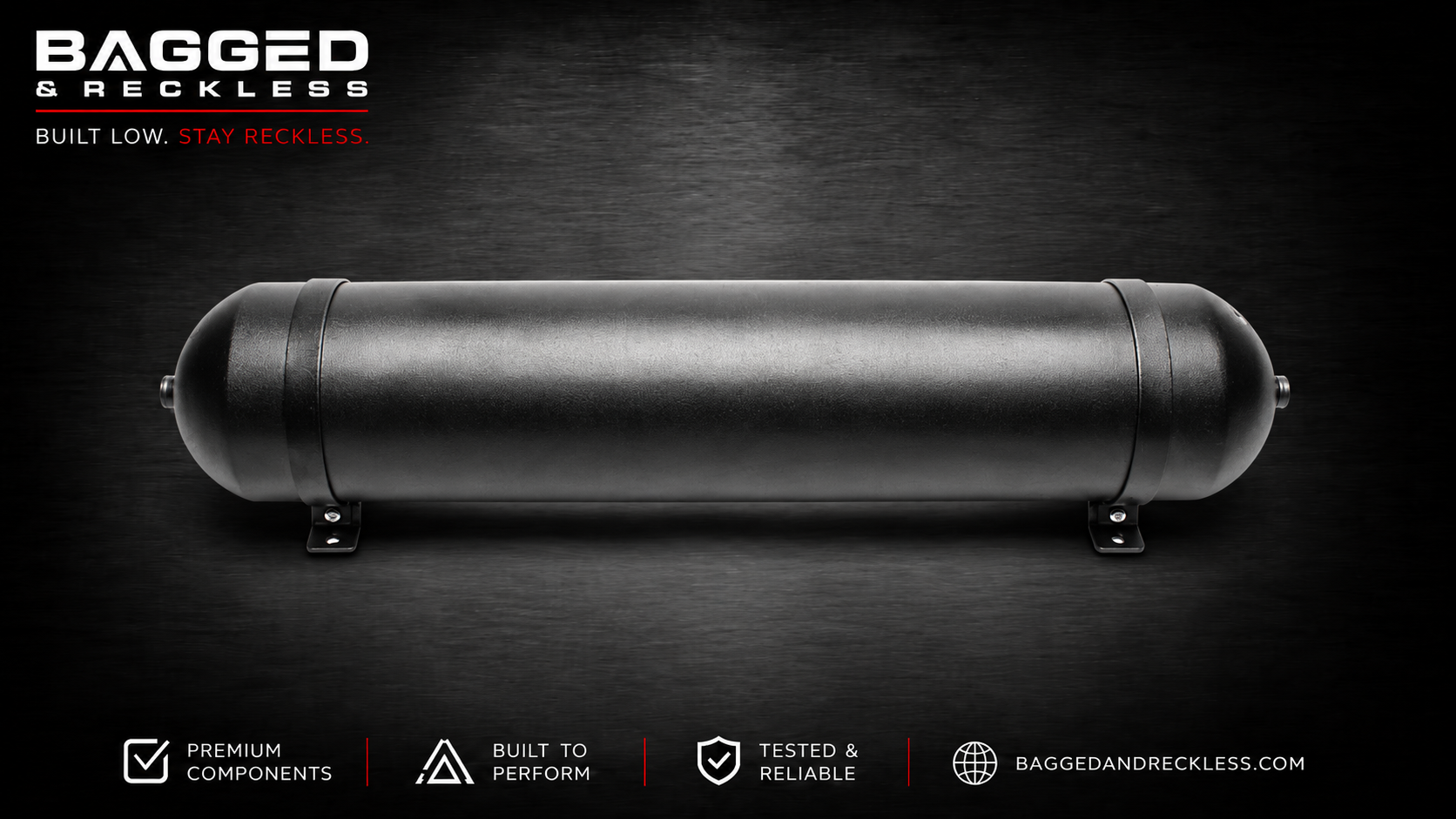 SEAMLESS TANK BLACK BRUSHED ALUMINIUM 19L